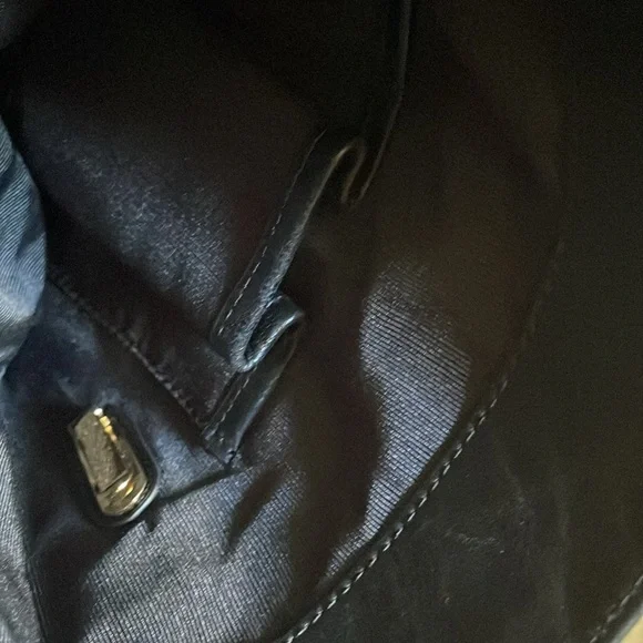 Leopard Print and Black Leather Shoulder Bag. Badgley Mischka Coralie Calfhair. - Picture 10 of 13